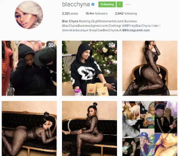 Blac Chyna seems to have recovered her account